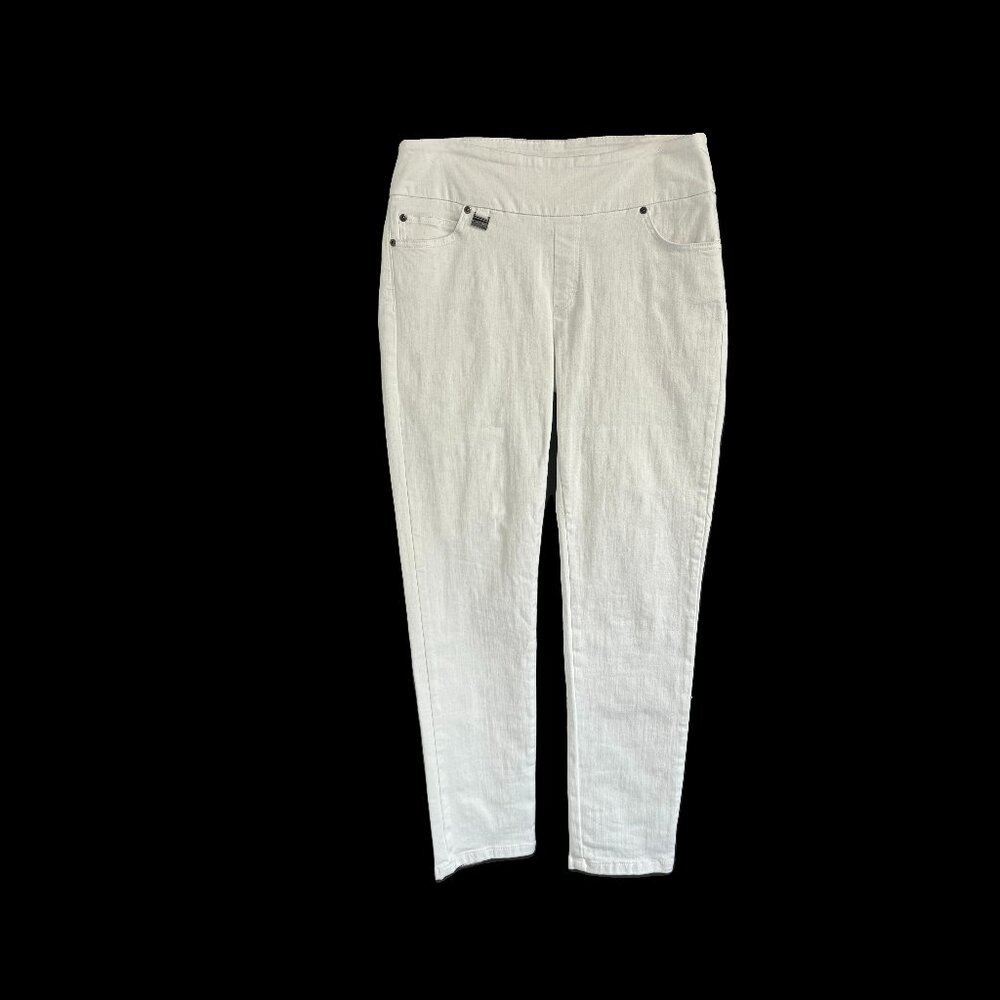 LISETTE White Straight Leg Jeans Ankle Length